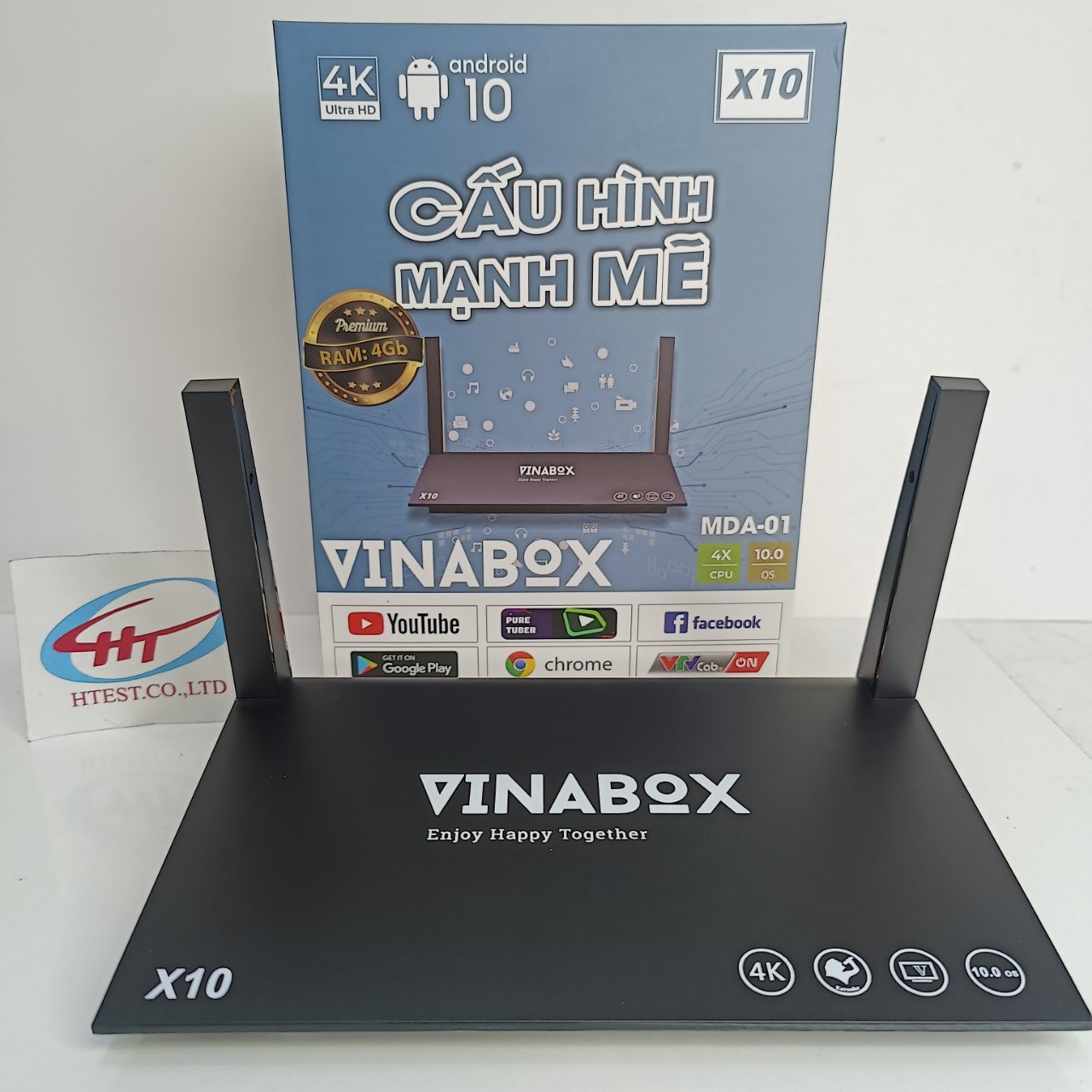ANDROID TV VINABOX X10, RAM 2G 4GB ROM 16GB-3GB, ANDROID 10.0