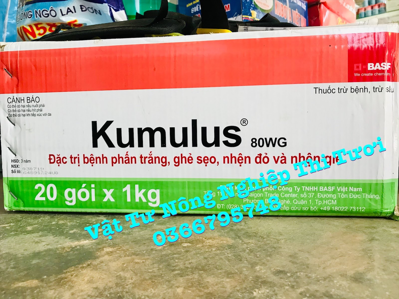 Thuốc trừ bệnh Kumulus 80 wg - chính hãng BASF Đức