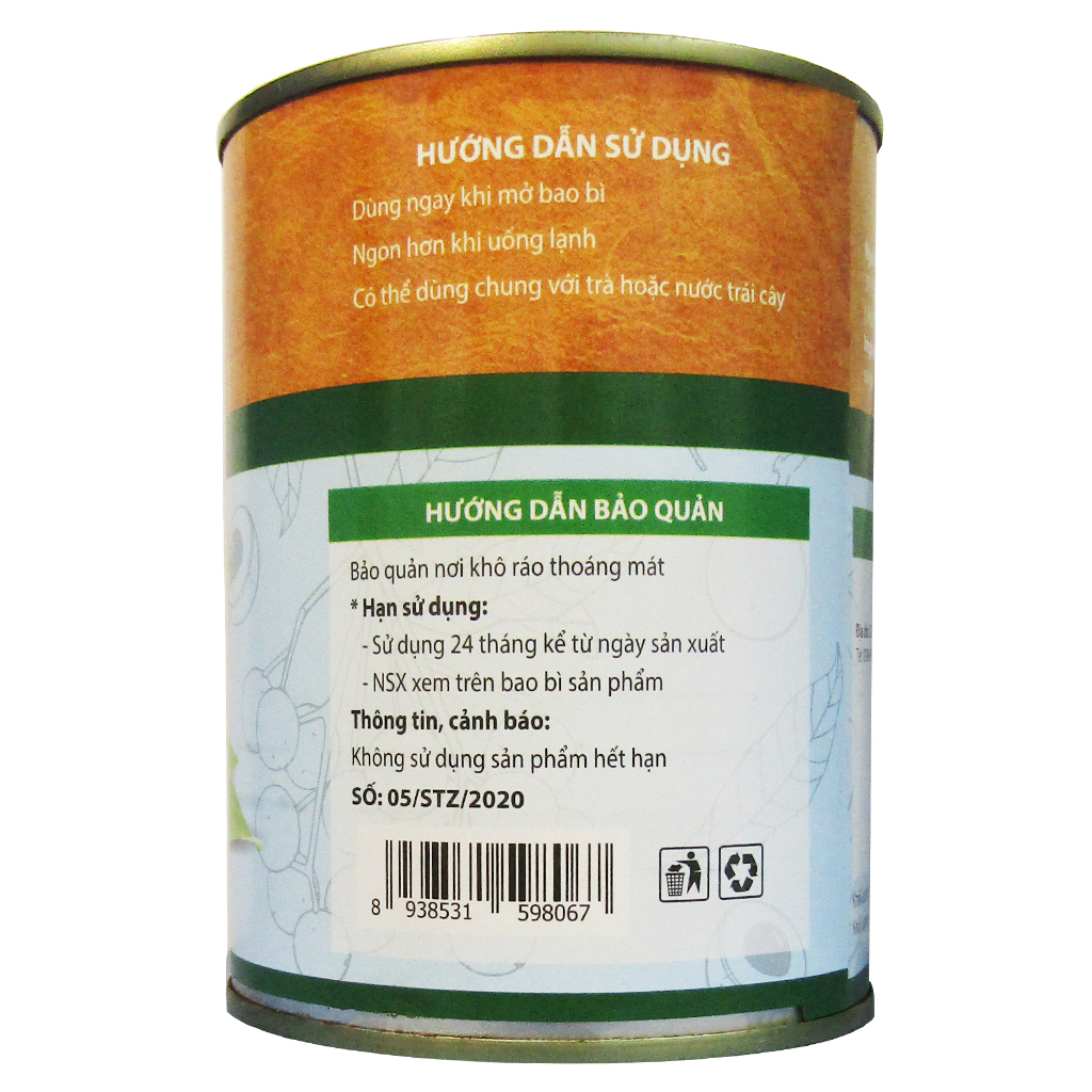 Nhãn đóng lon NIF 560g