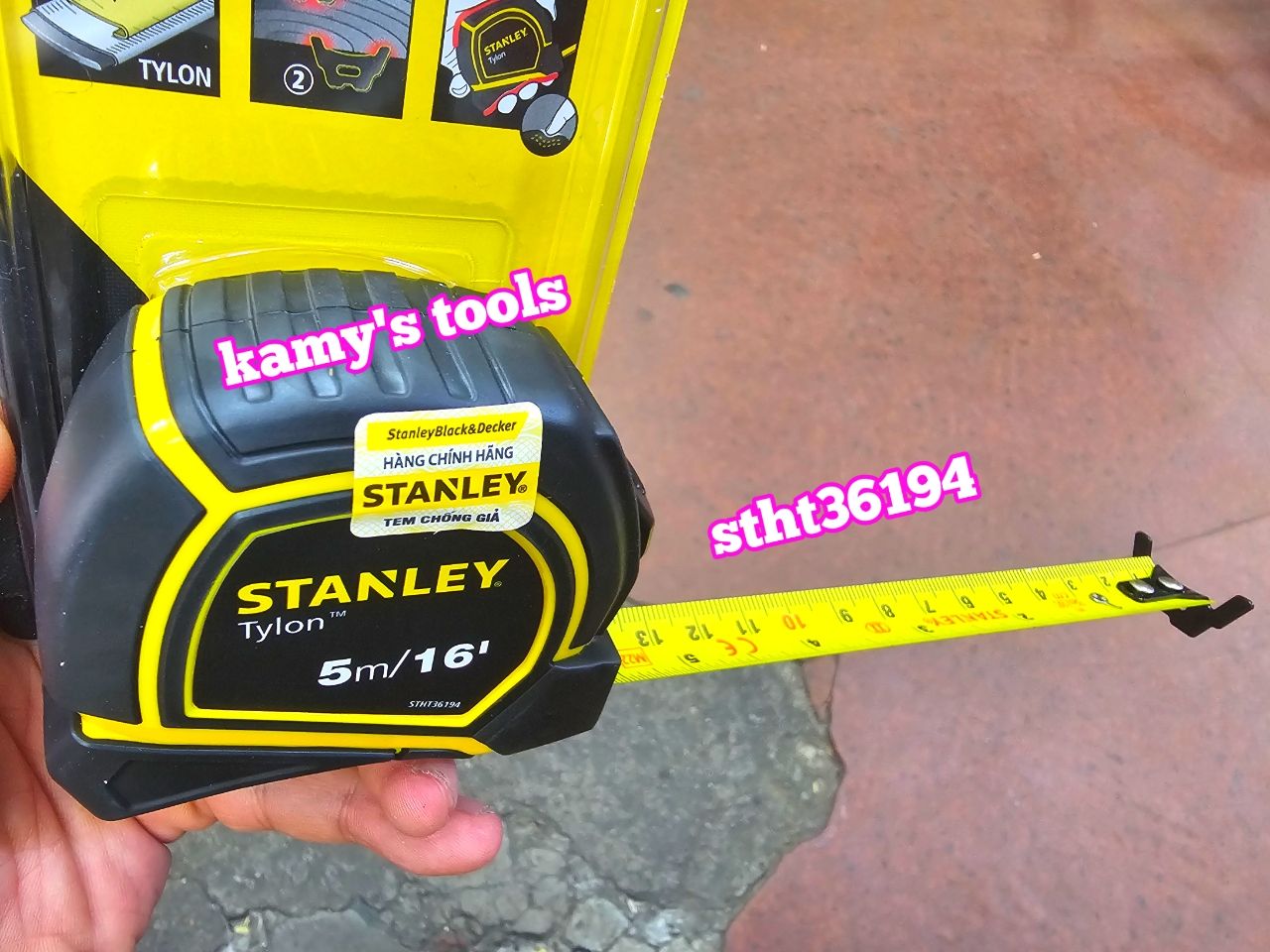 [HCM]Thước Cuộn 5m Stanley Bản 19mm Stht36194 (Thước Dây 5m Thước Kéo 5m)