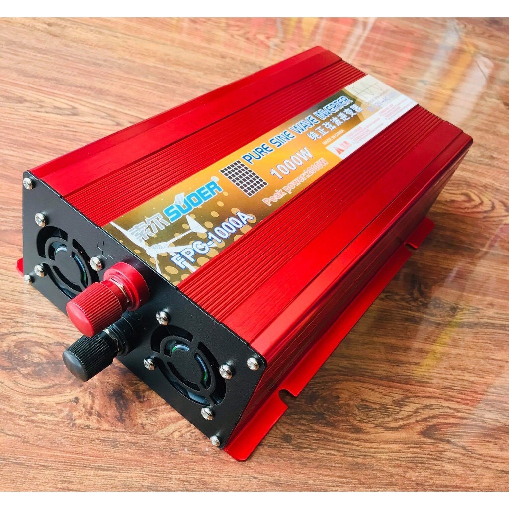 Bộ chuyển đổi điện áp 12v ắc quy lên 220v 1000w fpc-1000a inverter sin chuẩn chính hãng suoer đúng công suất - fpc-1000a