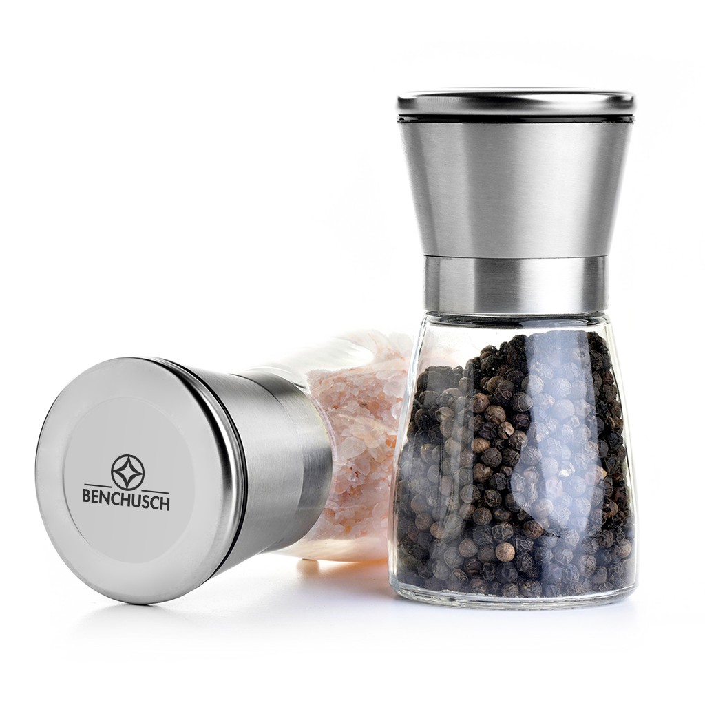 Lọ đựng và xay hạt tiêu đa năng, nhỏ gọn, tiện dụng, nắp inox 304, lưỡi bằng gốm