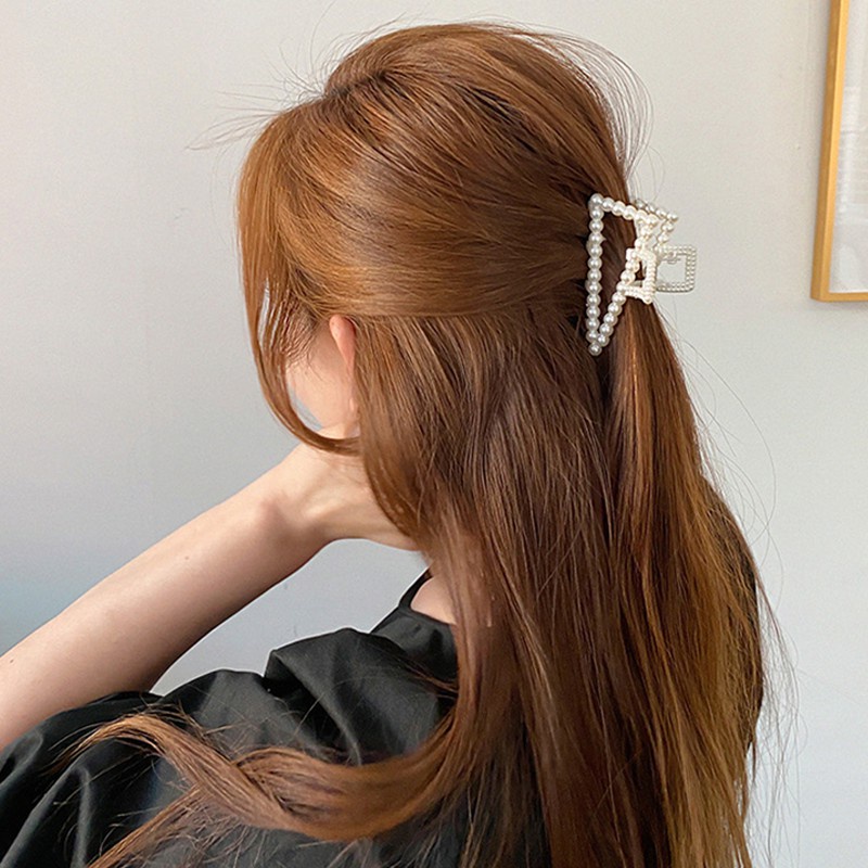 Korean Style Pearl Bow Hair Clip