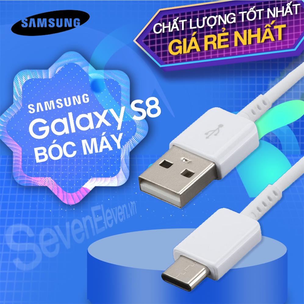 [HCM]Dây sạc USB Type C [DÀI 2M] hỗ trợ sạc nhanh Qualcomm Quick Charge cho Samsung Galaxy Note 8/ S8/ S8 Plus 9/ 9 Plus và các máy có cổng Type-C - Hàng Samsung Việt Nam