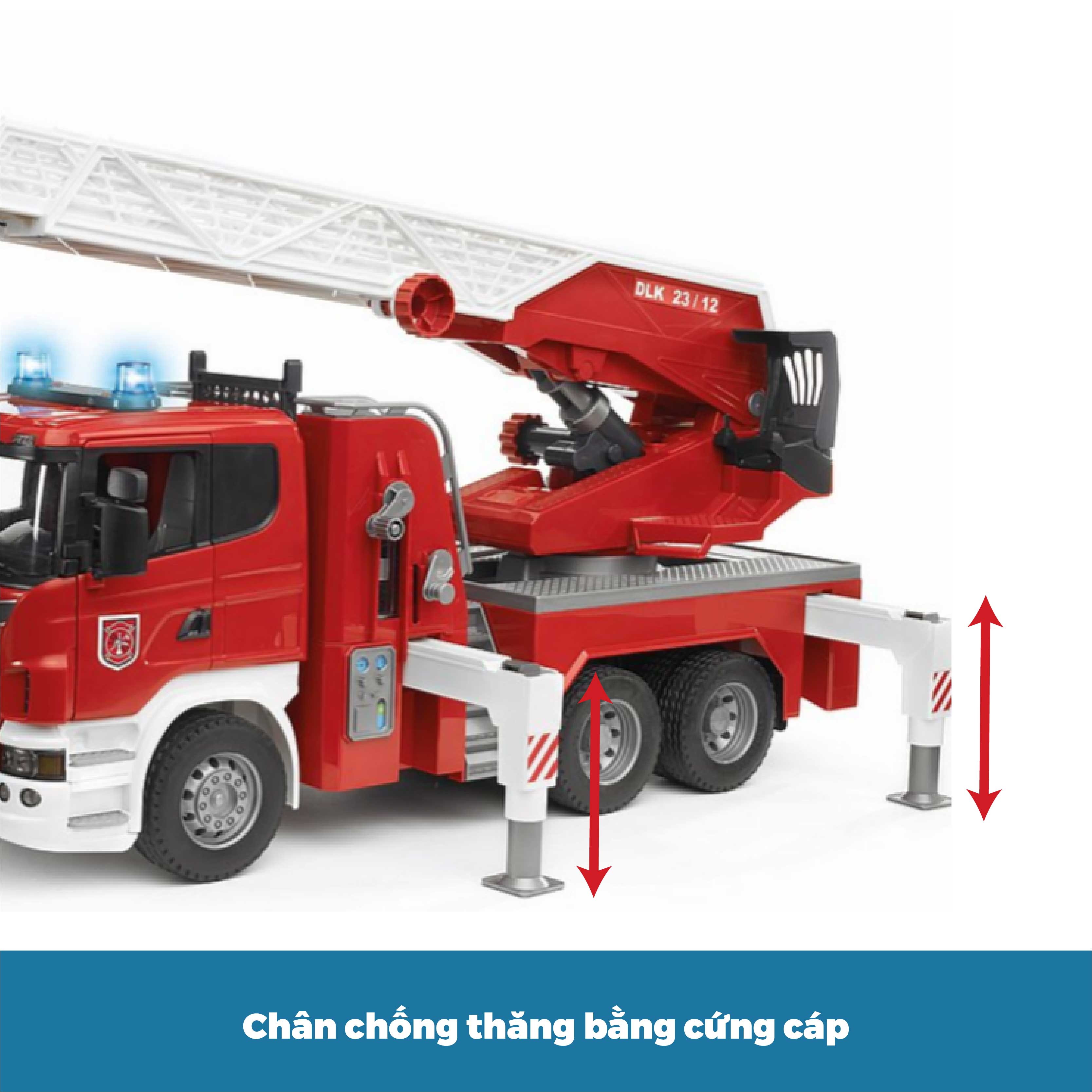 Đồ Chơi Dạng Mô Hình Theo Tỷ Lệ Thu Nhỏ 1:16 Xe Cứu Hỏa Thang BRUDER BRU03590