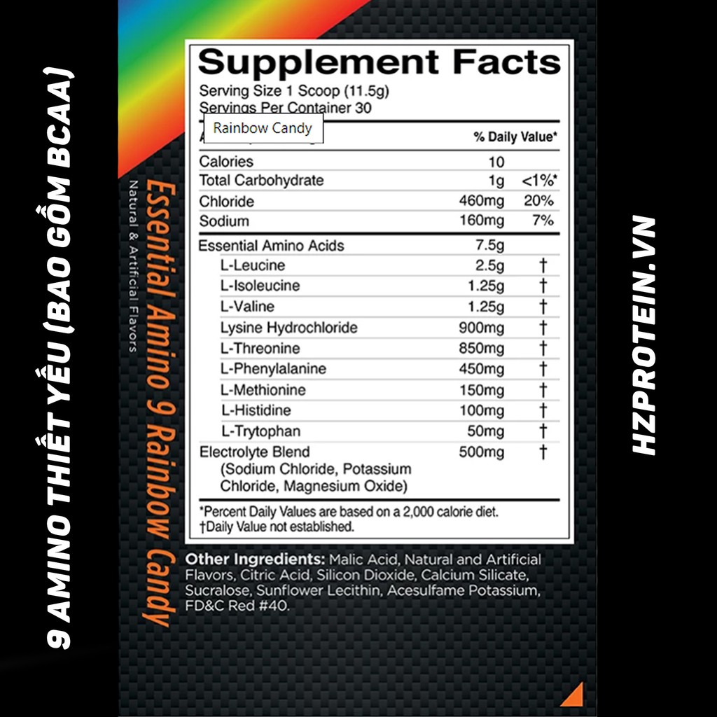 [HCM] RULE1 EAA - SUPPORTING MUSCLE DEVELOPMENT AND ELECTROLYTE REPLENISHMENT - 30 SERVINGS