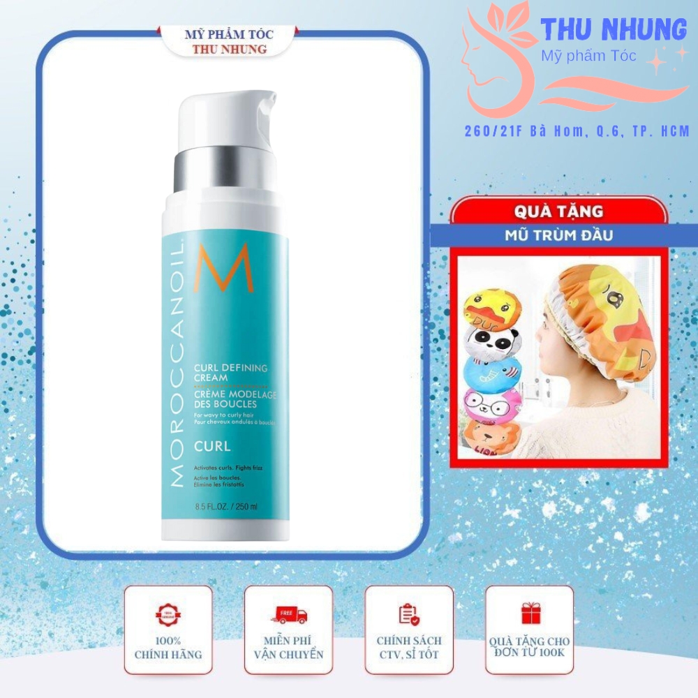 [+Tặng mũ trùm] Kem định hình sóng xoăn Moroccanoil 250ml