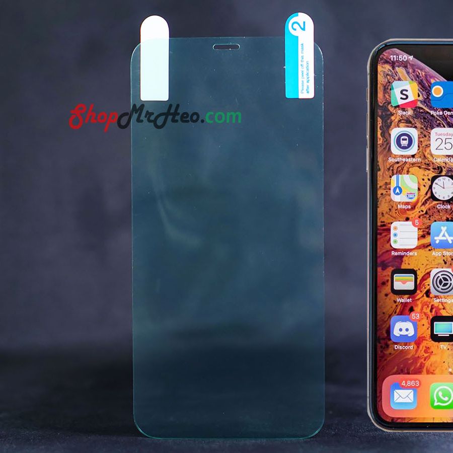 Dán Dẻo PPF Full Màn Hình Iphone X - Iphone Xs - Iphone Xs Max -Iphone XR - Có Trong Và Nhám chống vân tay