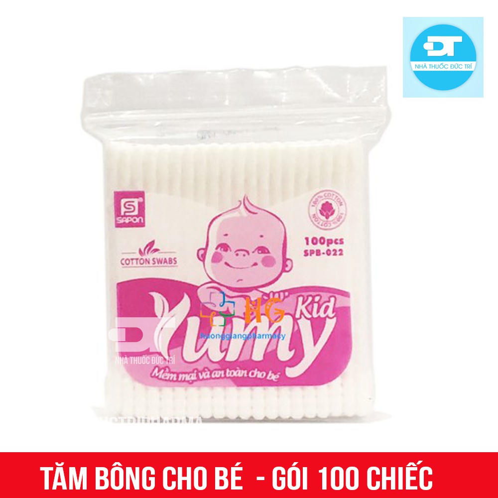 Tăm bông Yumy (Gói 100 que)