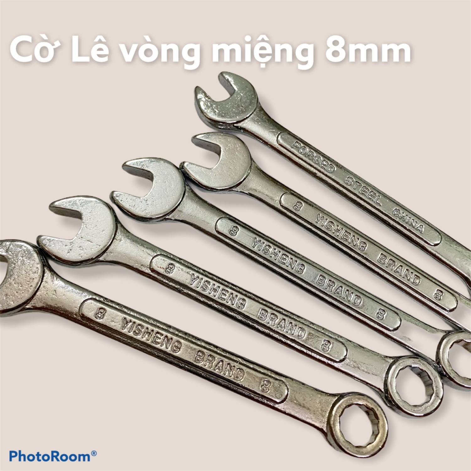 Cờ lê vòng miệng 8mm 2 đầu