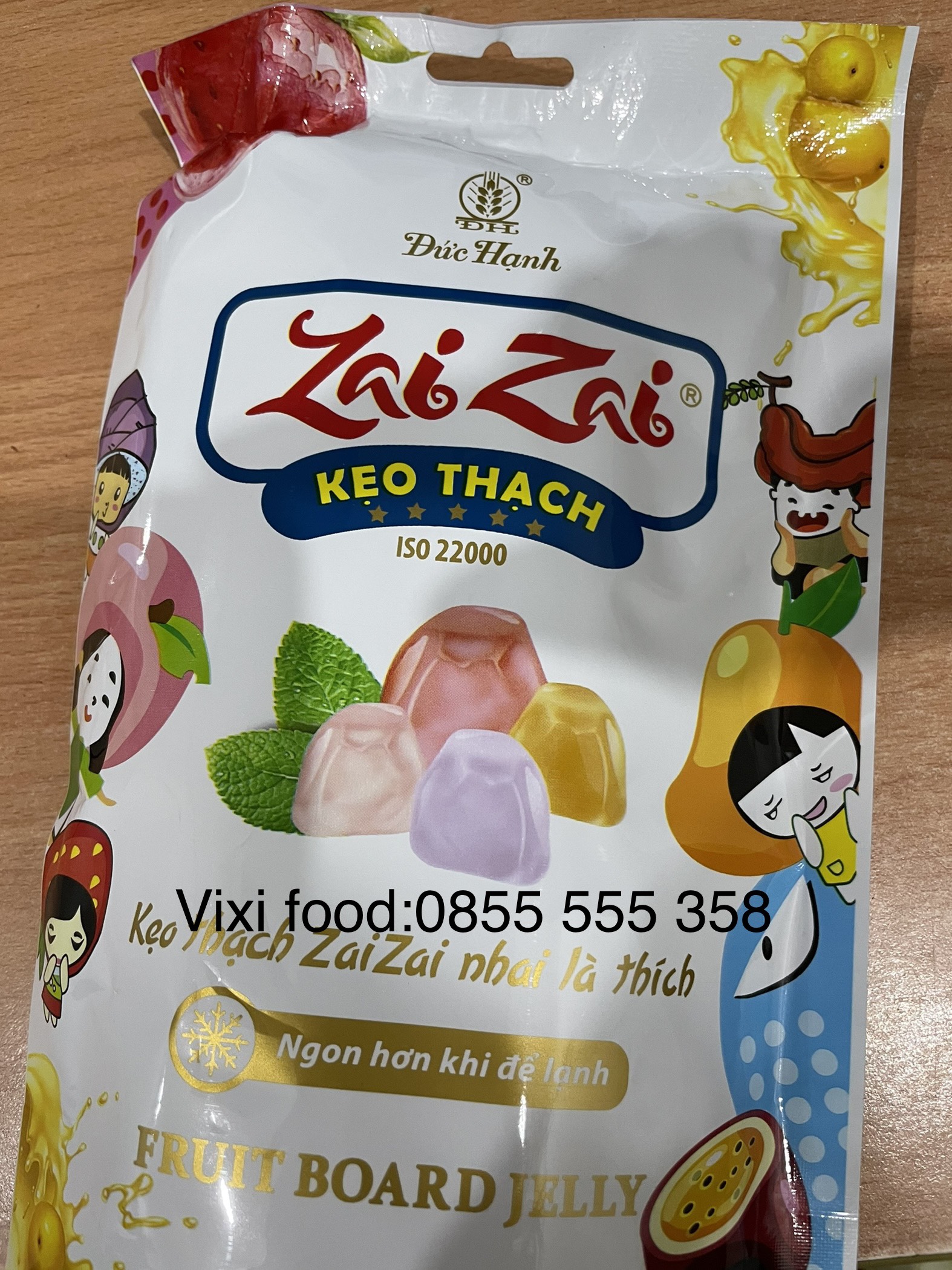 Túi 320g Thạch Zai Zai Đức Hạnh Mẫu Mới Siêu Hot mix nhiều vị