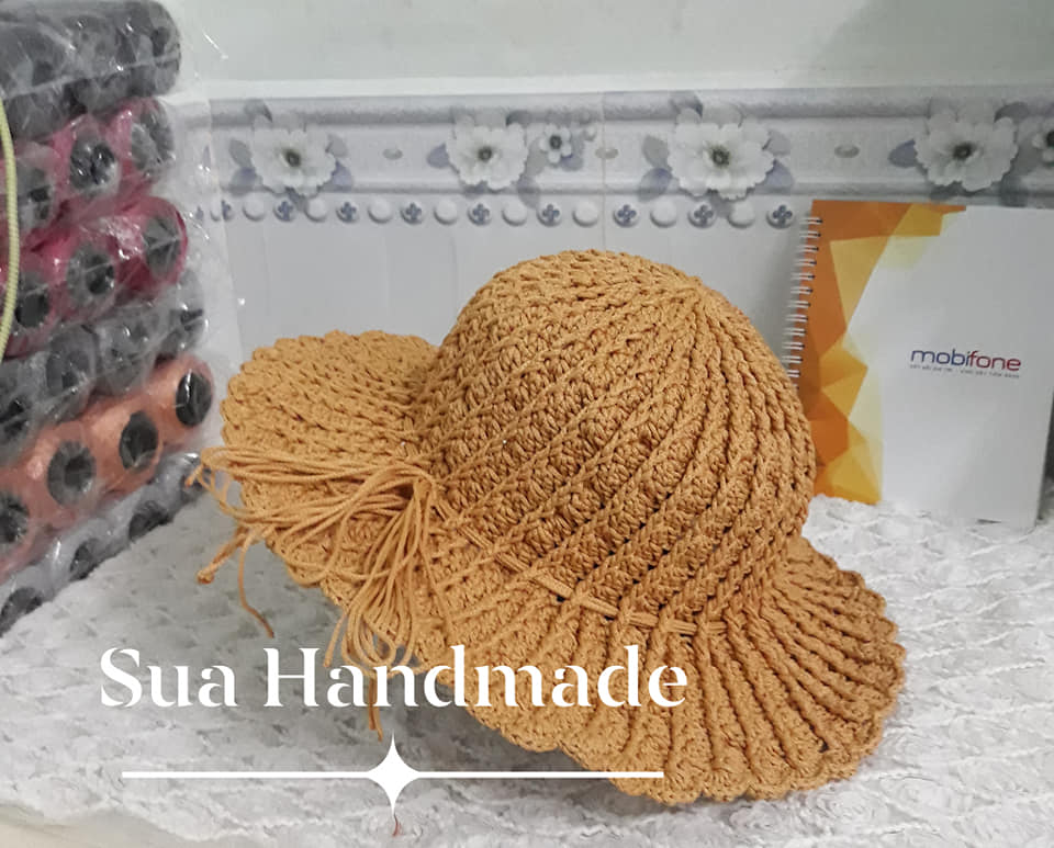 Nón handmade chất liệu sợi dệt Việt Nam