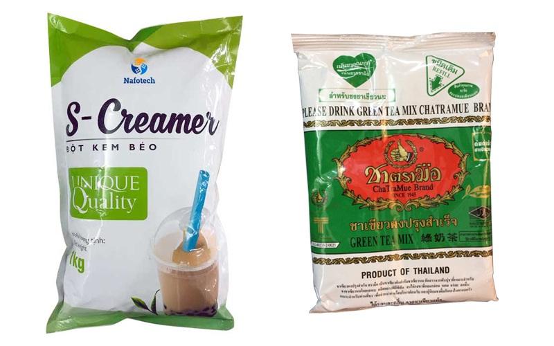 Combo 1 gói trà xanh thái lan + 1 bột kem sữa s-creamer