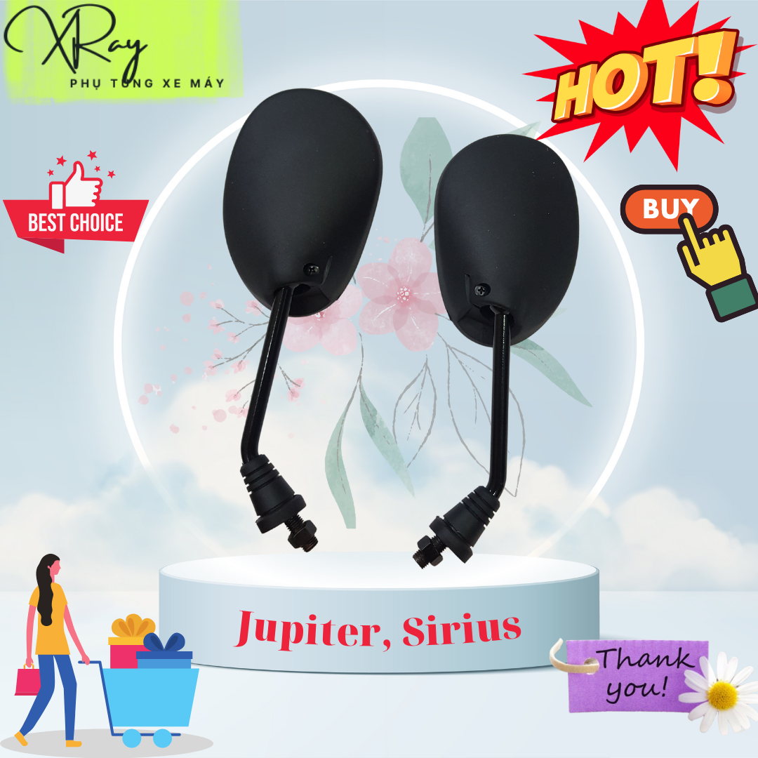 Gương xe máy Jupiter, Sirius( Giá 1 đôi)