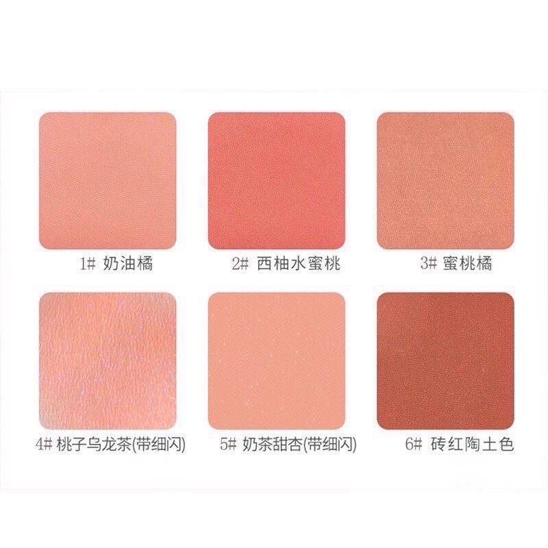 ♦▤▪  Phấn má Hồng đơn sắc lameila color geometry