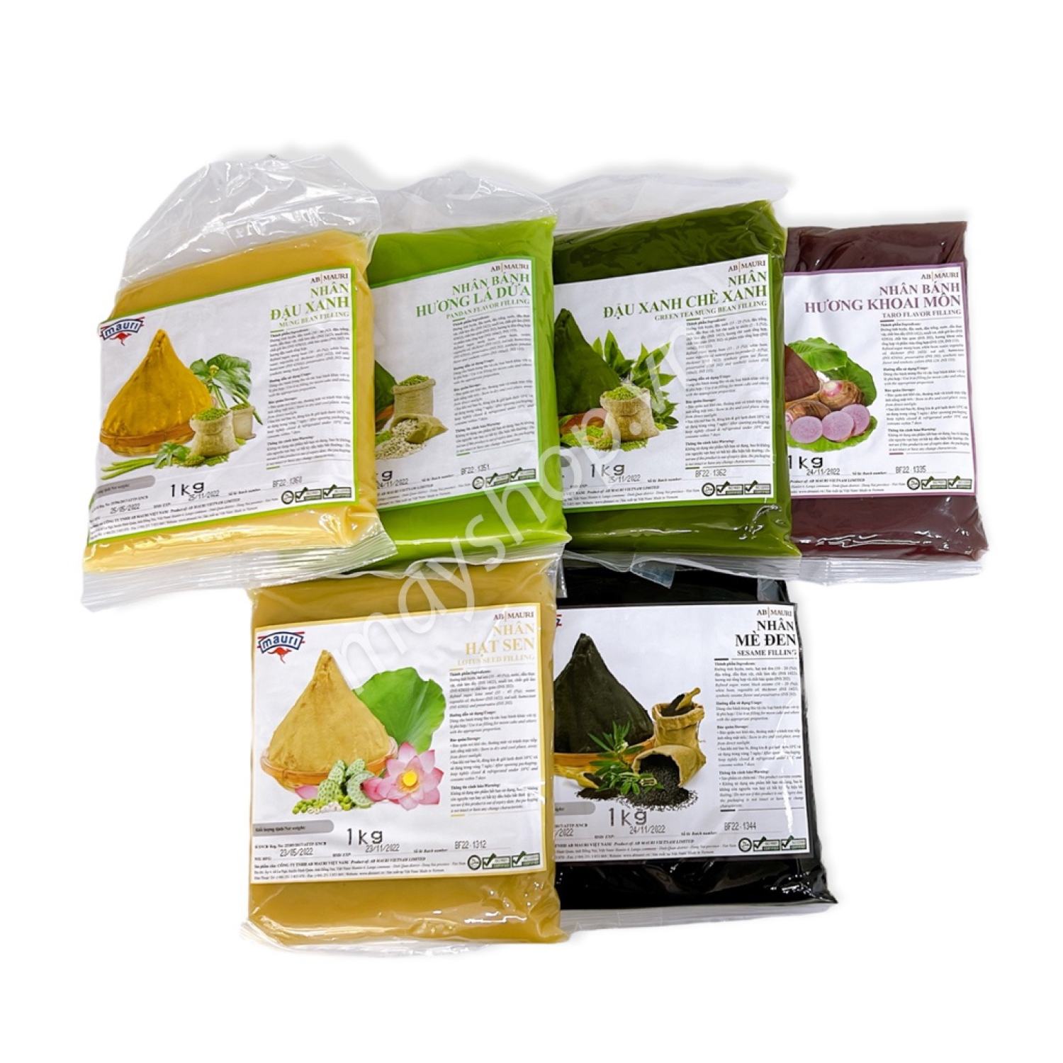 Nhân trung thu AB Mauri sên sẵn (1kg)