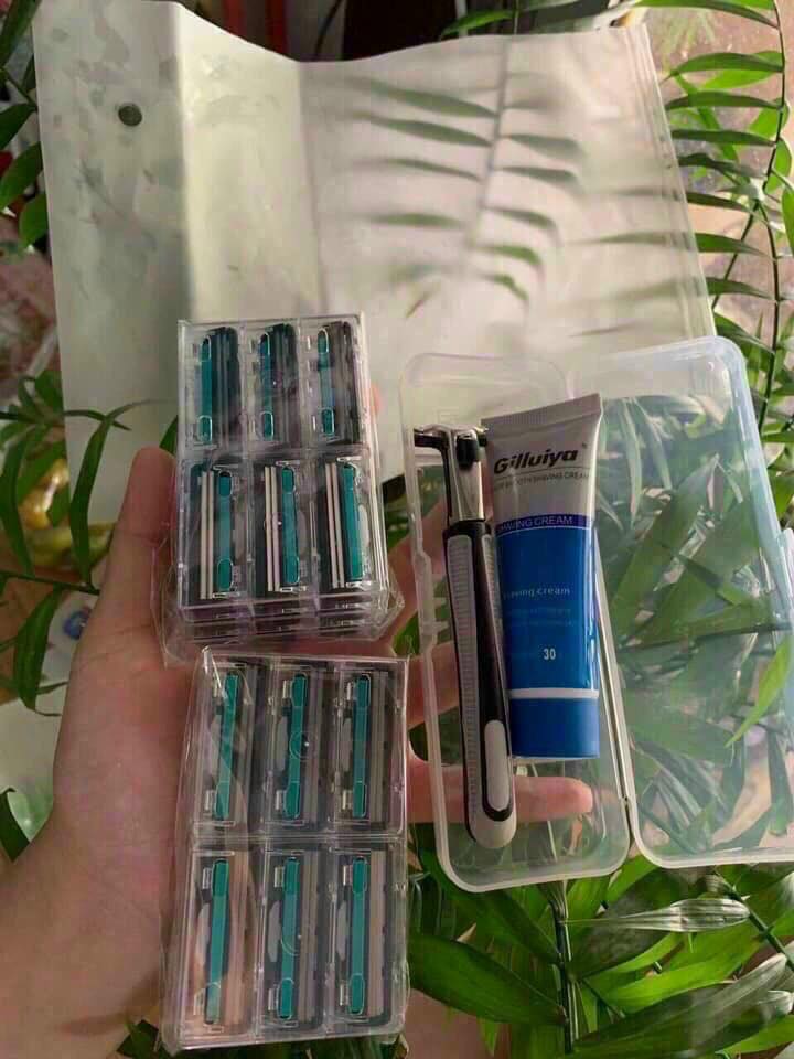 SÉT DAO CẠO RÂU + 36 LƯỠI DAO