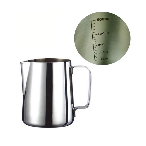 [HCM]Milk pitcher – Ca đánh sữa inox 350 ml có vạch chia TS006