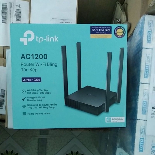 ⊕❆►  Bộ phát wifi băng tần kép chuẩn AC 1200 TP-Link Archer C54 chính hãng