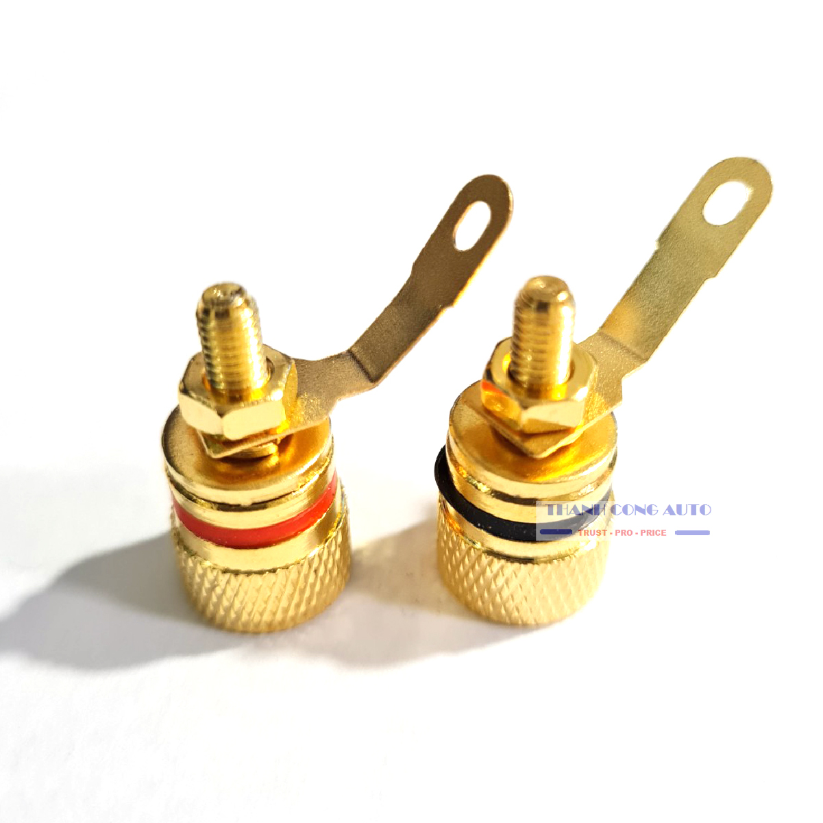 01 Cặp Jack cọc loa bằng đồng mạ vàng cao cấp
