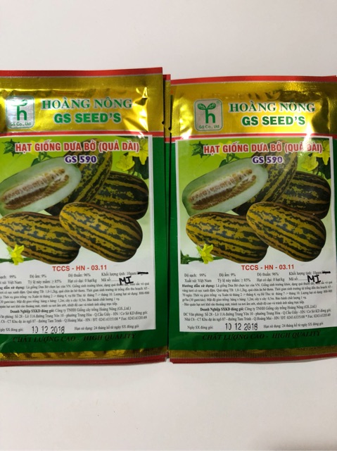 HẠT GIỐNG DƯA BỞ QUẢ DÀI GS590