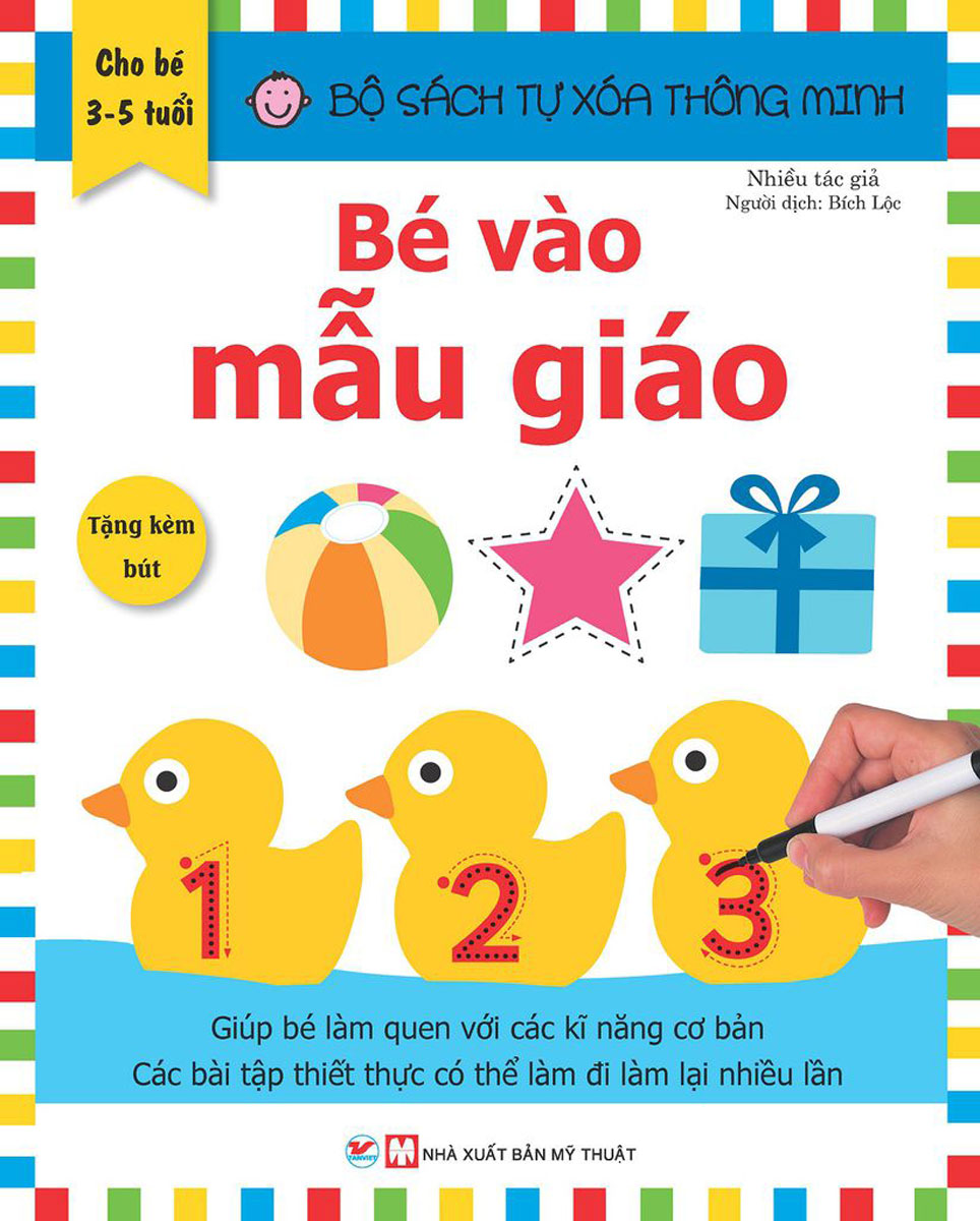 Sách - tự xóa thông minh - bé vào mẫu giáo - newshop