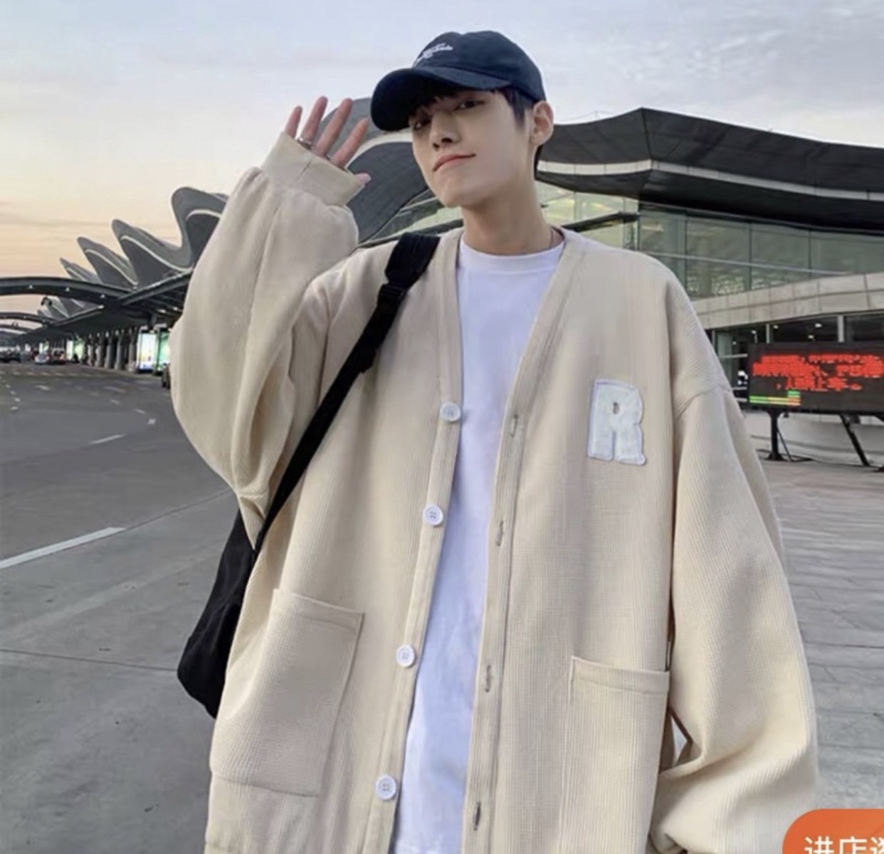 Áo Khoác Bomber Cổ Bẻ Kiểu Nút Bấm TIME MONEY 56