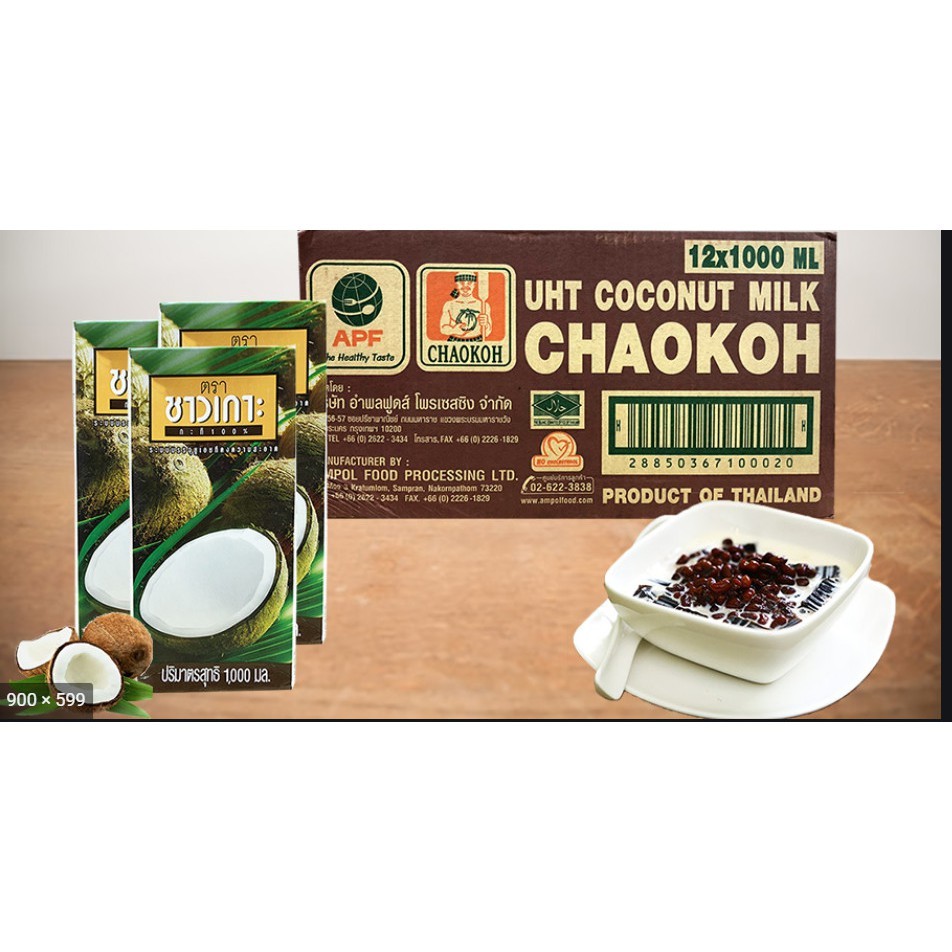 Nước Cốt Dừa Thái Lan Chaokoh Hộp 1 Lít