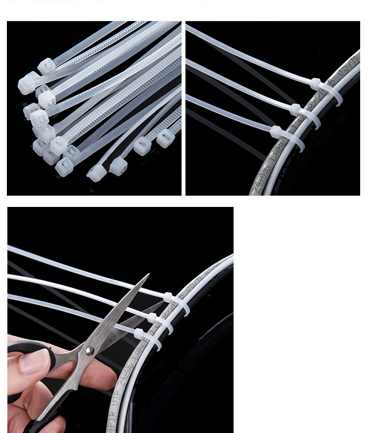 Combo 80 dây rút dài 15cm - 20cm - 25cm màu trắng