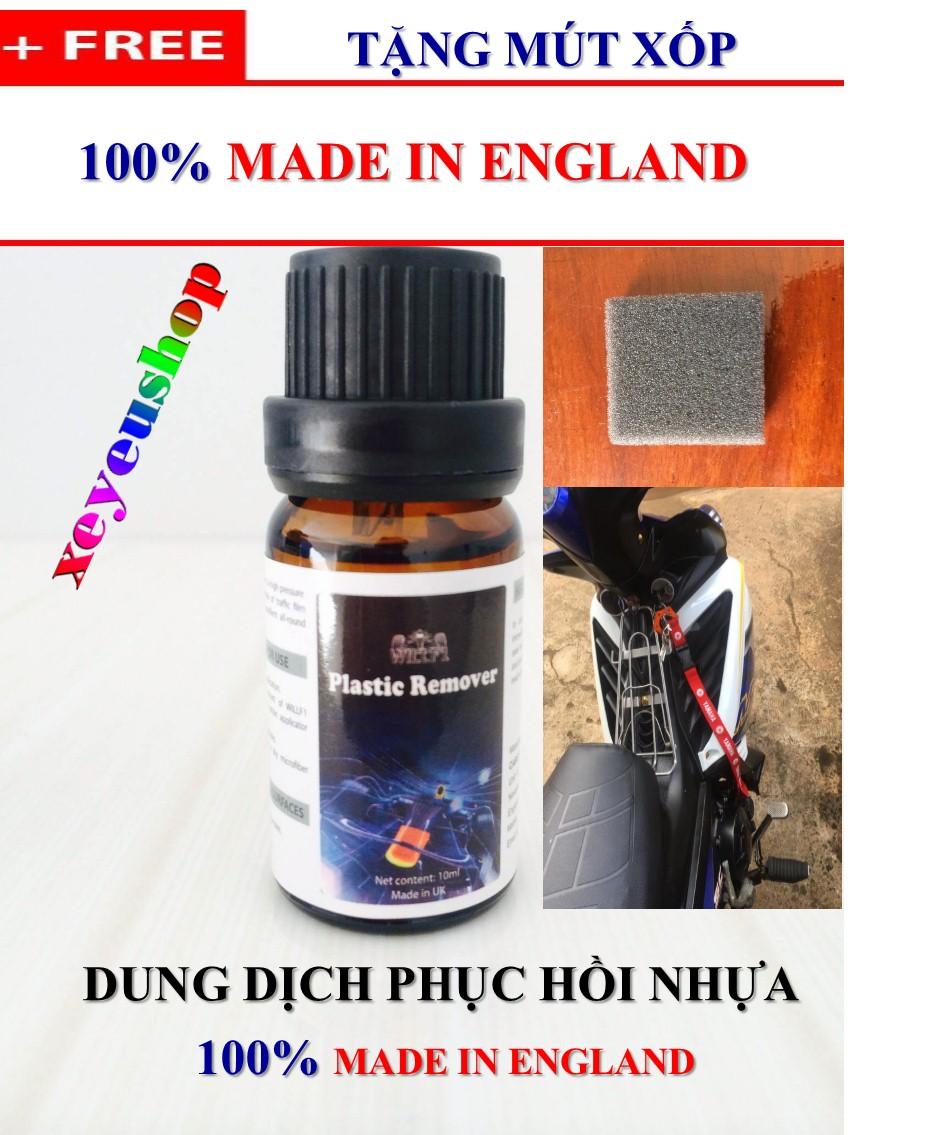 [HCM]Dung dịch phục hồi nhựa bạc màu Plastic Remover 10ml