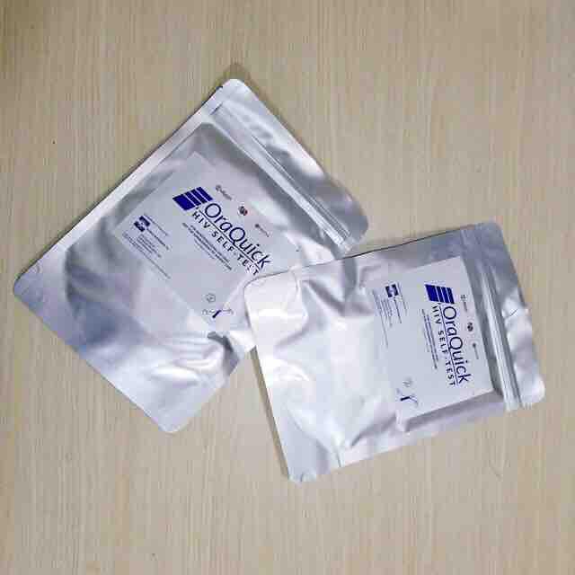 QUE TEST HIV BẰNG DỊCH MIỆNG ORAQUICK(không cần lấy máu)