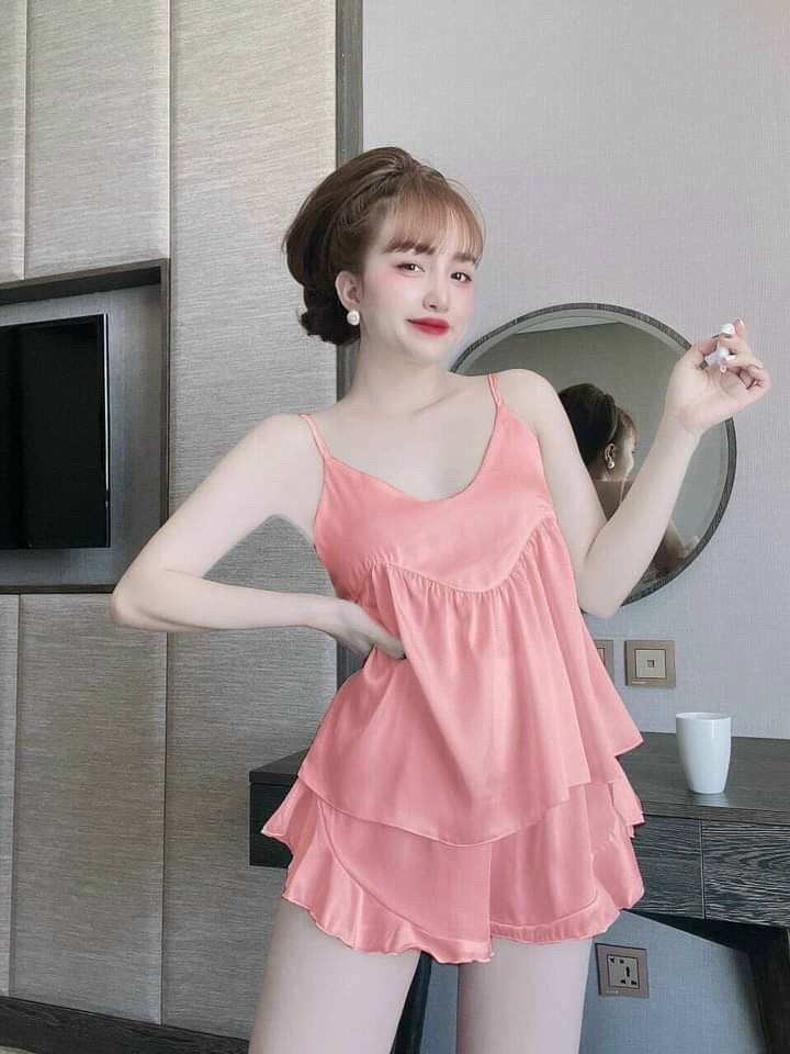 Set Bộ Lụa Satin Xịn Mịn Freesize Dưới 60kg