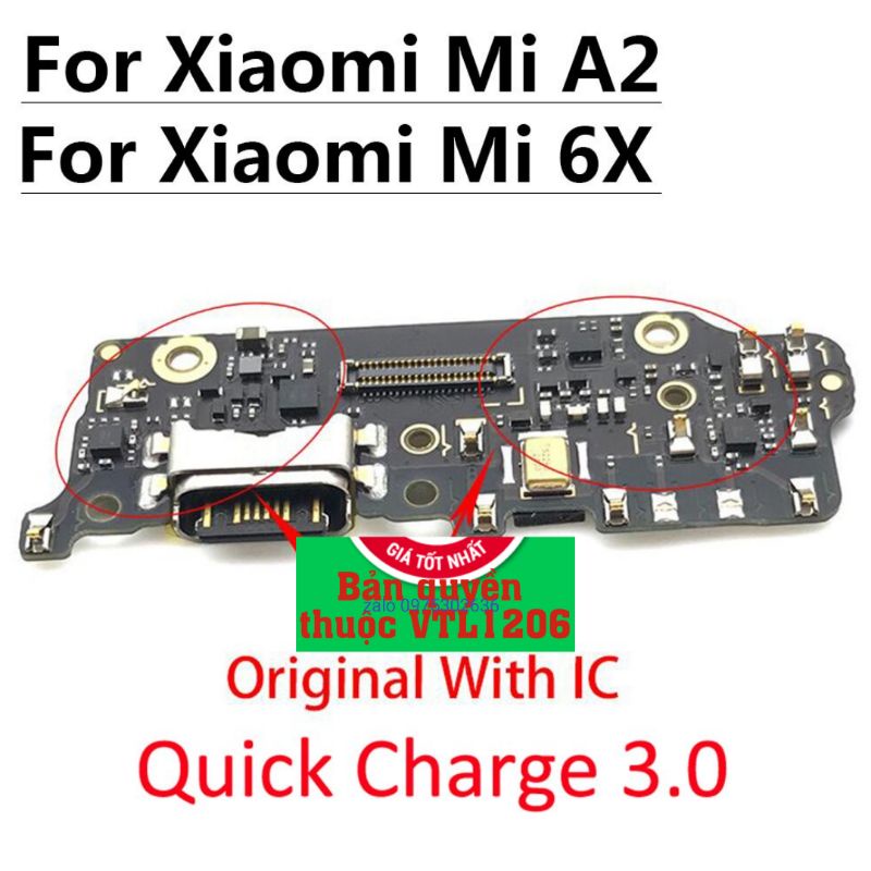 Bo mạch sạc Xiaomi Mi6X Mi 6X