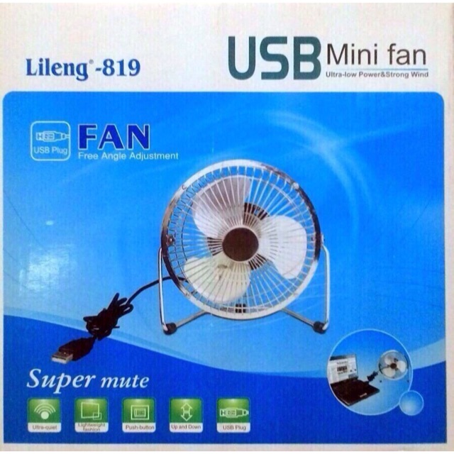 Quạt USB Lồng Sắt 360 độ