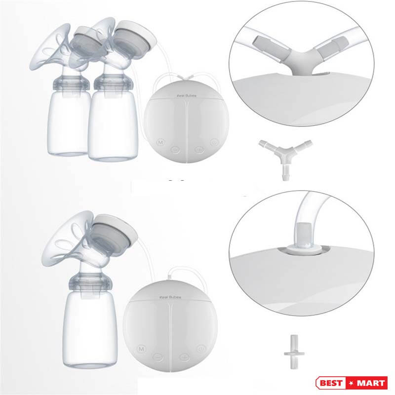 [HCM]Máy hút sữa điện đôi Real Bubee Chính hãng(Có Massage)