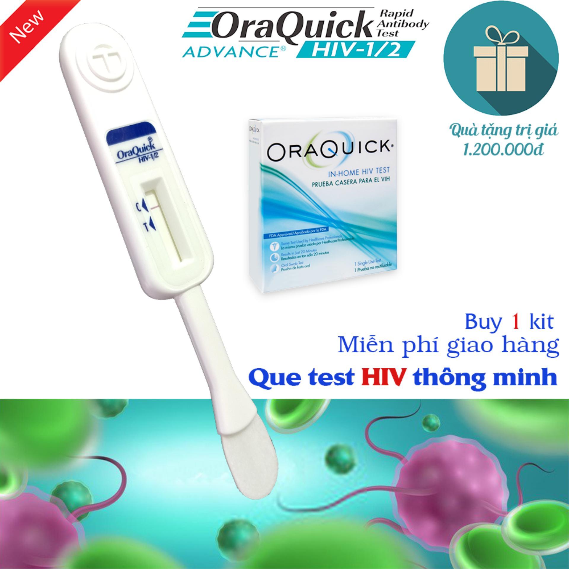 Bộ test HIV tại nhà qua nước bọt Oraquick Hoa Kỳ