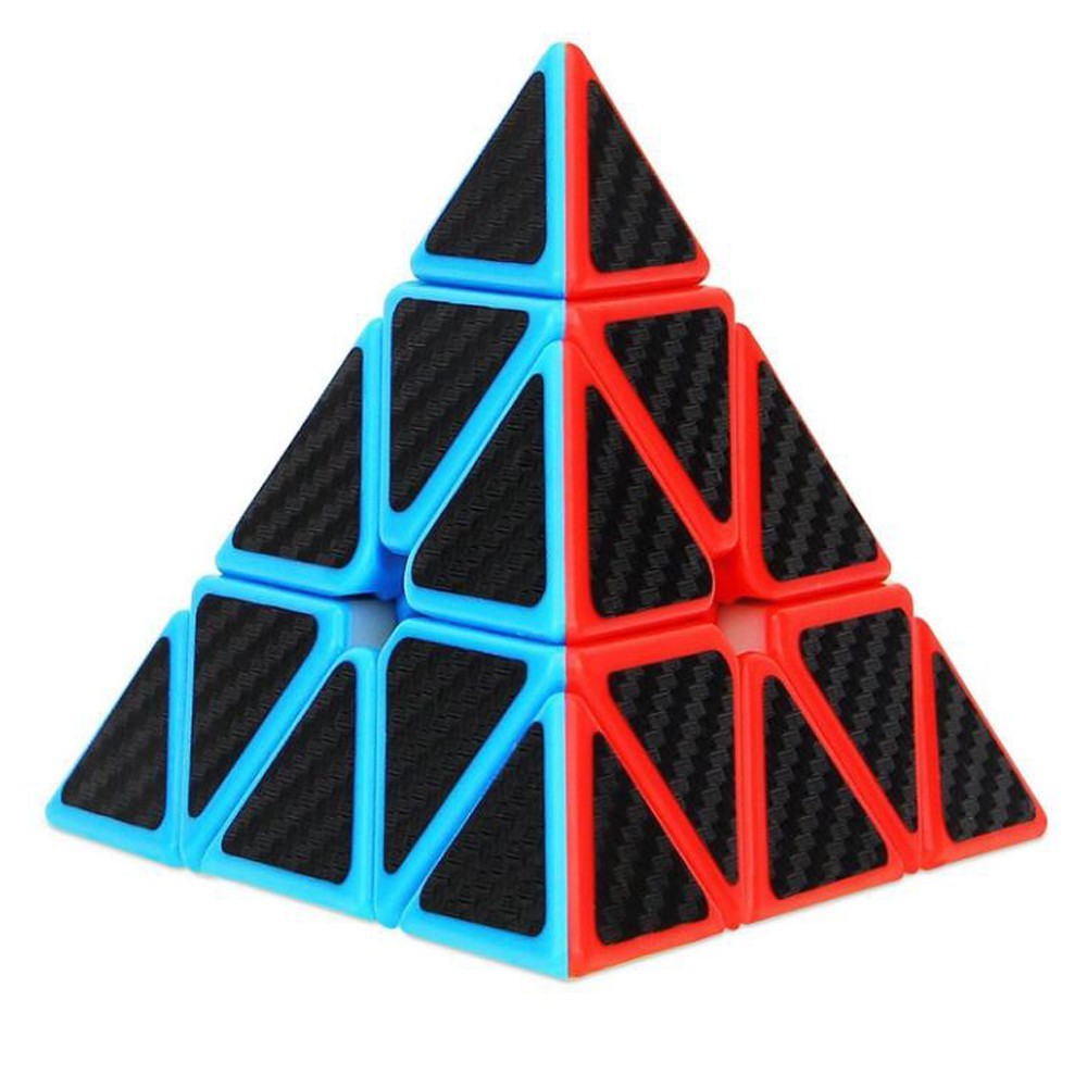 Rubik Carbon MoYu MeiLong 3x3, Rubik tam gi&aacute;c m&agrave;u sắc đẹp, xoay mượt, &ecirc;m