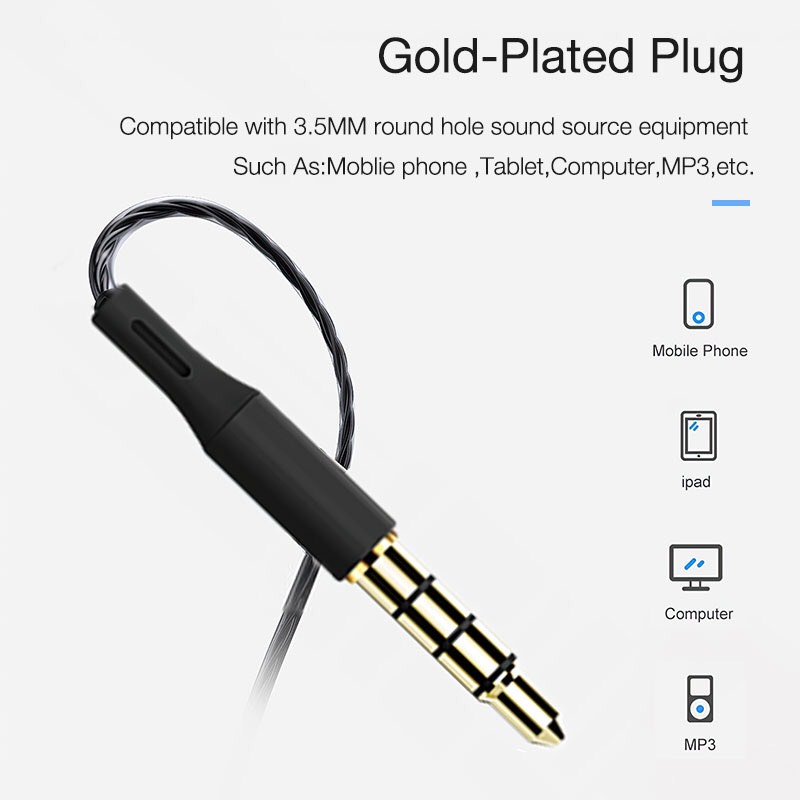 Tai nghe nhét tai có dây kèm mic dùng cho Android IOS