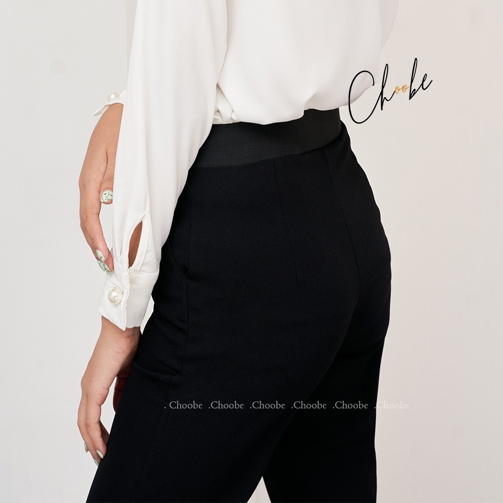 Quần baggy lưng chun sau khoá sườn