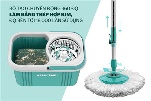 [FreeShip]Bộ lau nhà happy time CL330S