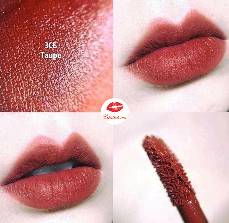 Son kem chất lì 3ce hot 2020- Taupe vỏ vàng