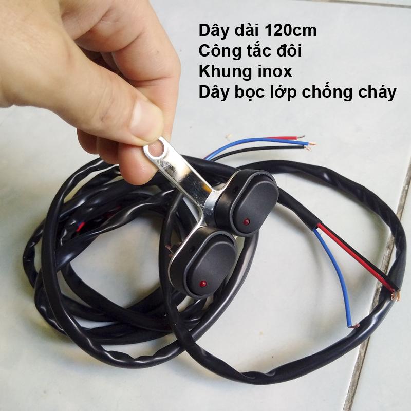 Công Tắc Led đôi chân ốc cho xe máy NK080