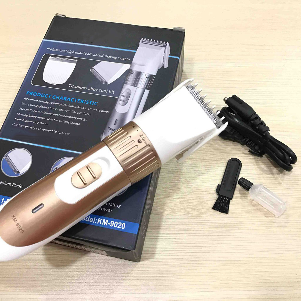 TÔNG ĐƠ CẮT TÓC TRẺ EM KM - 9020 [ Tông đơ hớt tóc - Tông đơ trẻ em - Máy hớt tóc - May cắt tóc ]