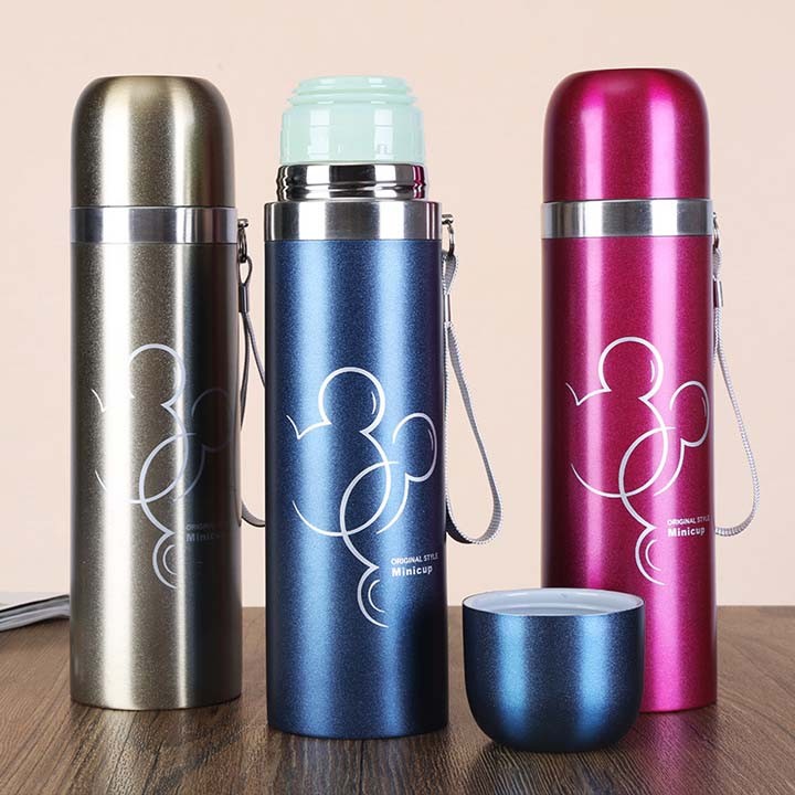 [HCM]Bình nước giữ nhiệt cao cấp Mug Mouse 500ml