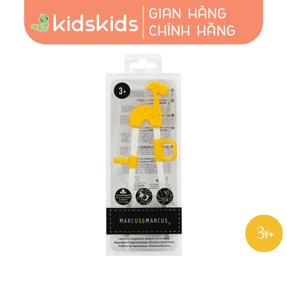 Đũa tập ăn cho bé Marcus & Marcus, từ 3 tuổi - Lola