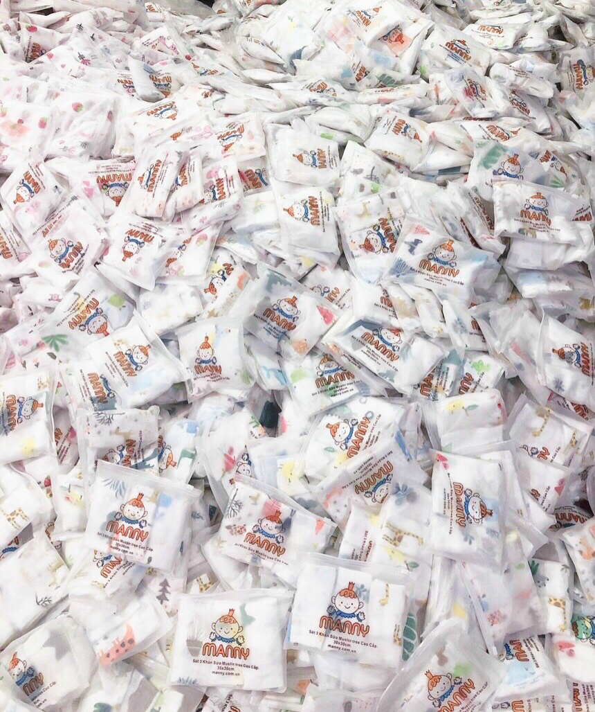 set 3 khăn sữa sợi tre muslin tree