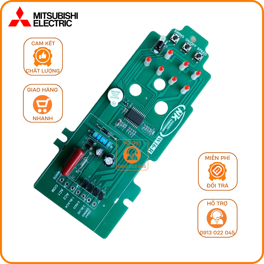 Mạch quạt treo tường Mitsubishi (W16R)