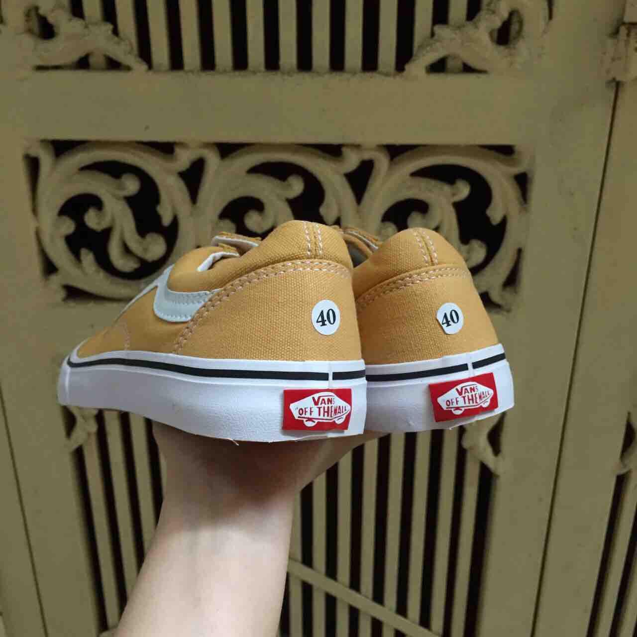 [SALE SỐC-TẶNG HỘP] Giày vanz old skool VÀNG size 36->43 NAM NỮ COUPLE