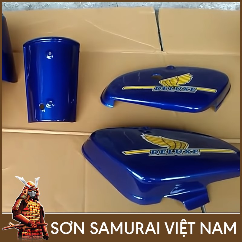 Sơn samurai xanh dương - Combo màu xanh dương H195M sơn xịt samurai