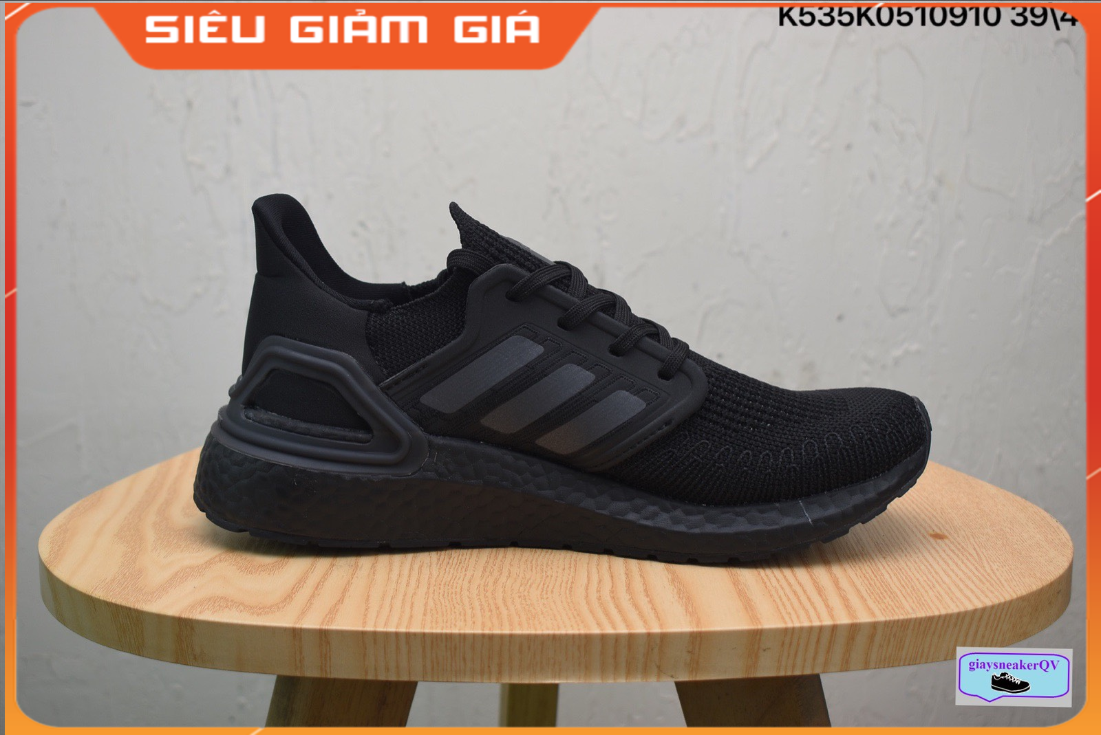 Giày Thể Thao Ultra Boost 6.0 Full Đen Dành Cho Nam Nữ